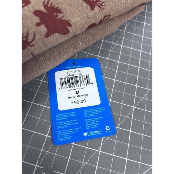 Columbia Men's PHG Game Flag II Hoodie, Sahara/Cordovan Big Game Flag Sz. M - Picture 8 of 11